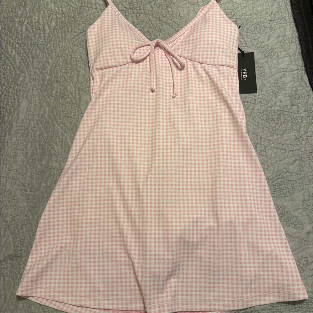 Pink Gingham Abercrombie and Fitch YPB dress